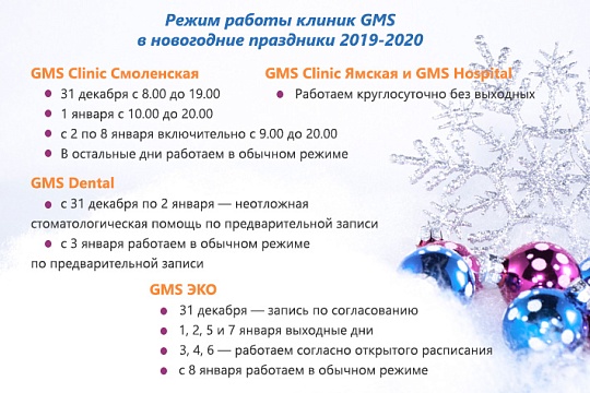 Хеликс график работы в праздничные дни январь Режим работы GMS Dental на время новогодних праздников 2020 года